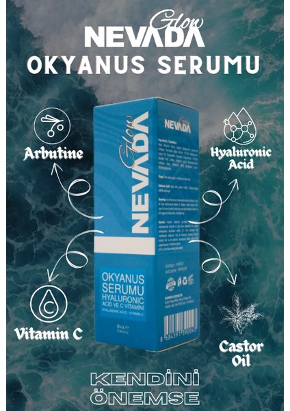 Okyanus Serumu - Yüz Bakım Serumu Hyaluronic Asit Ve C Vitamini 30 ml