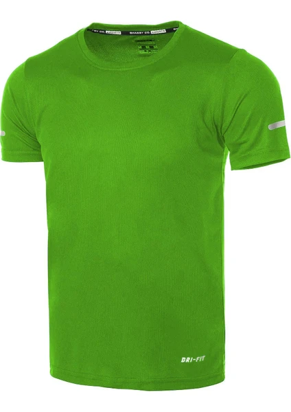 Ghassy Co. Erkek Nem Emici Hızlı Kuruma Atletik Teknik Performans Spor T-Shirt