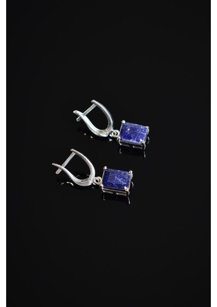 Safir Doğal Taş 925 Ayar Küpe fırsatları