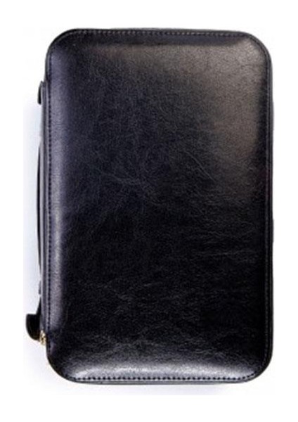 Pq Çakmak Kesicili Xl Siyah Deri Puro Taşıma Çantası