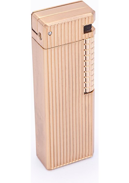Gold Çizgi Detaylı Soft Flame Metal Çakmak