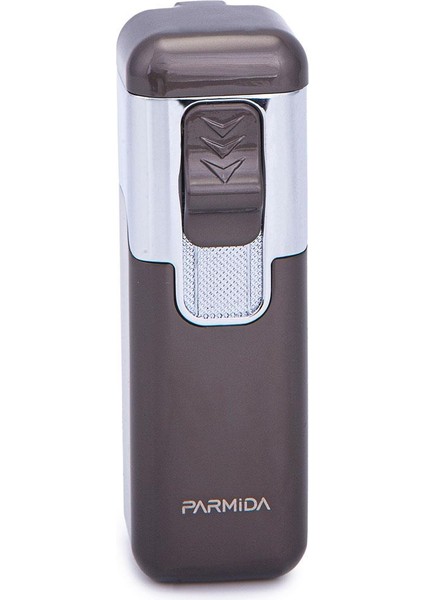 4 Torch Pürmüz Gunmetal-Gümüş Metal Puro Çakmağı