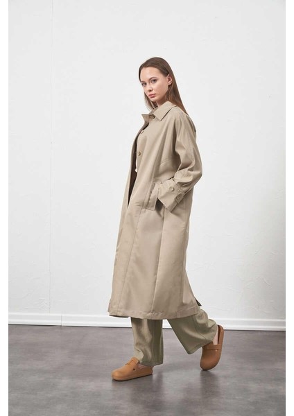 Oversize Trenchcoat Ceket Çağla modelleri