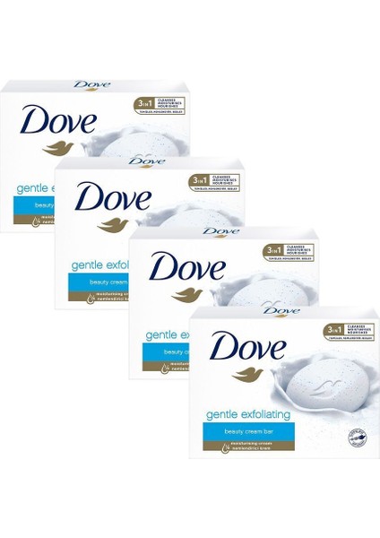 Beauty Cream Bar Katı Güzellik Sabunu Gentle Exfoliating Nemlendirici Etkili 90 G X4 Adet fiyatları