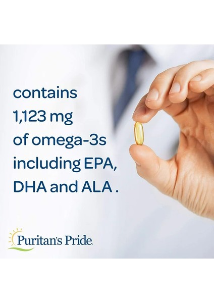 Puritan’s Pride Triple Omega 3-6-9 Fish, Flax & Borage Oils 120 Softgels