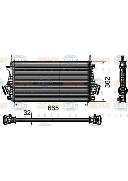 Turbo Radyatörü 8ML376746481 Insıgnıa 2.0 Cdtı 1.6t 2.0t 2.0cdtı (08-) 1302647 Gold