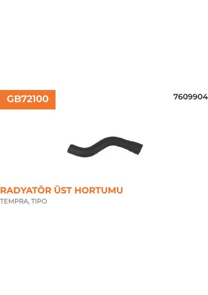 Radyatör Üst Hortumu Fıat Tpx 7609904 11111303025 Gold