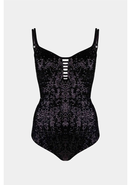 4334 Siyah Pul Payetli Mayo fırsatları