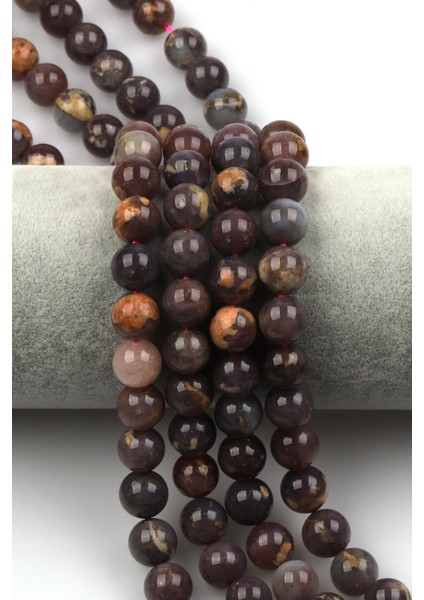 Madagaskar Pembe Kuvars Doğal Taş Dizi 8 mm Küre Kesim