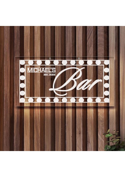 Kişiye Özel Isimli Akrilik Bar TABELASI(38X19CM)-10, Home Bar Tabela, Duvar Dekoru fiyatları