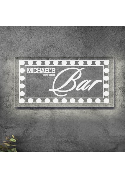 Kişiye Özel Isimli Akrilik Bar TABELASI(38X19CM)-10, Home Bar Tabela, Duvar Dekoru indirimleri