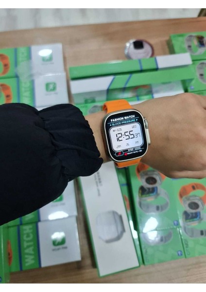 Tekno Trust Watch 8 Pro Dt8 Ultra Titanyum Kasa Dtno1 Bluetooth Arama Android Ios Uyumlu Akıllı Saat Ithala