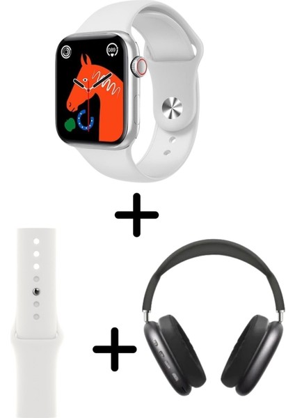Tekno Trust 6 Ay Watch 8 Akıllı Saat ve P9 Pro Kulaküstü Kulaklık Ikili Paket Kordon Hediyeli Ithalatçı Garanti
