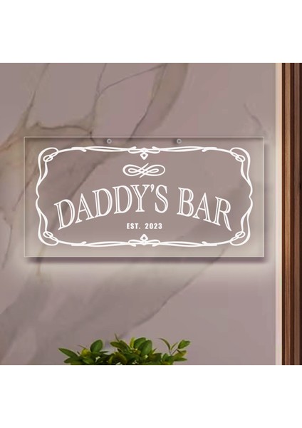 Kişiye Özel Isimli Akrilik Bar TABELASI(38X19CM)-62, Home Bar Tabela, Duvar Dekoru modelleri