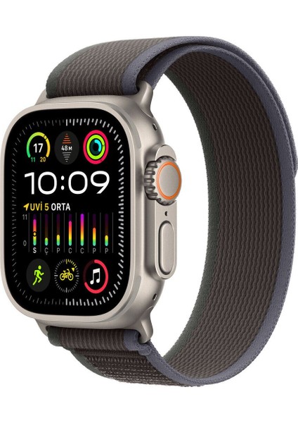 Tekno Trust Gümüş Gs Watch Ultra 2 Gps/nfc/siri Destekli Amoled Ekran Trail Loop Edition Akıllı Saat Siyah Gri