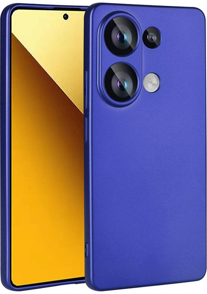 Xiaomi Redmi Note 13 Pro 4g Uyumlu Kılıf Silikon Yumuşak Esnek Premier Kapak, Saks Mavi