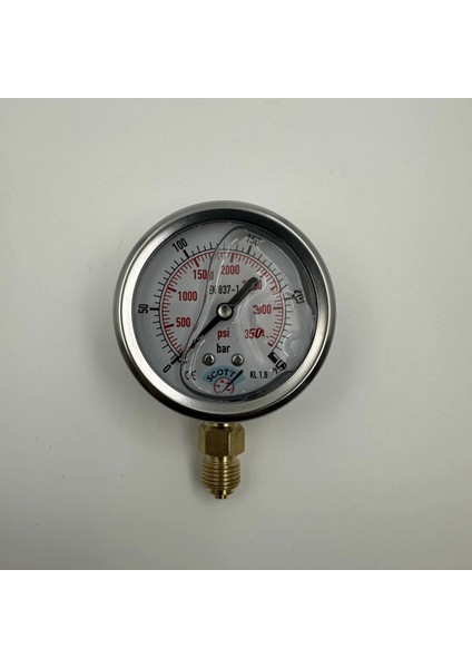 Ø 63 - 0 - 250 Bar 1/4 Alttan Çıkışlı Gliserinli Manometre modelleri