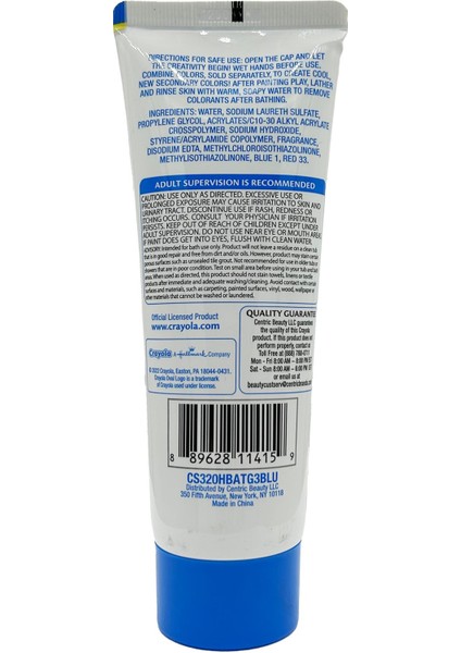 Parmak Boya Banyo Eğlencesi Mavi 88.7ml