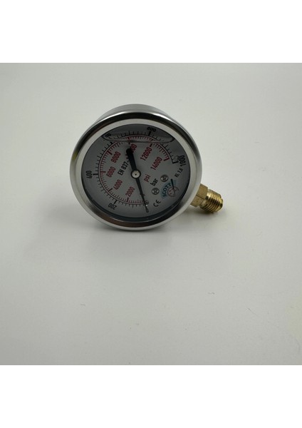 Ø 63 - 0 - 1000 Bar 1/4 Alttan Çıkışlı Gliserinli Manometre fiyatları