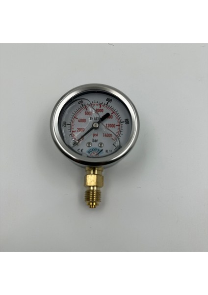 Ø 63 - 0 - 1000 Bar 1/4 Alttan Çıkışlı Gliserinli Manometre modelleri