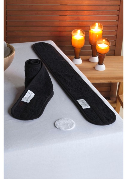 Saç Bandı | 3lü Set | %100 Pamuk Havlu | Cilt Bakımı | Makyaj Saç Bandana | Cırt Bant Biyeli | Siyah fiyatları