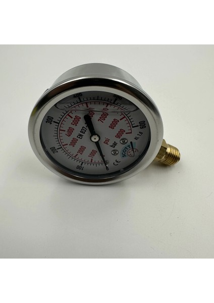 Ø 63 - 0 - 600 Bar 1/4 Alttan Çıkışlı Gliserinli Manometre modelleri