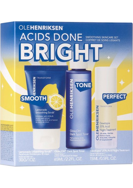 Acids Done Bright Cilt Bakım Seti 3 Parça