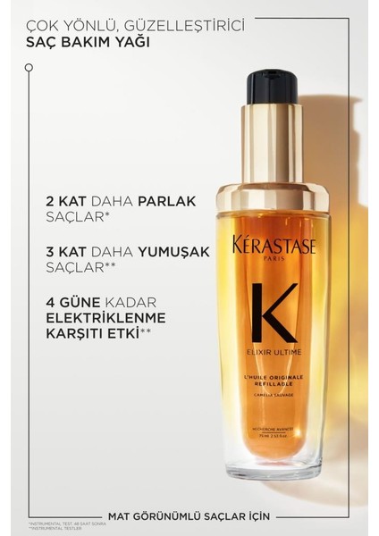 Elixir Ultime Saç Bakım Yağı 75 ml