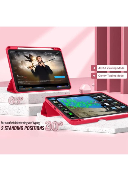 Apple iPad Air 13inç M2/M3 Kılıf Pen Charge Kalem Bölmeli A2898 A2899 A2900 fırsatları