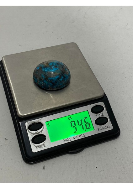 Okyanus Temalı Kabaşon Firuze Taşı 94,5 Karat - Turkuaz Taşı 18,9 Gram