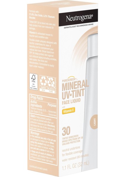 Mineral Uv Tint Spf30 Light Renkli Güneş Kremi 32ml