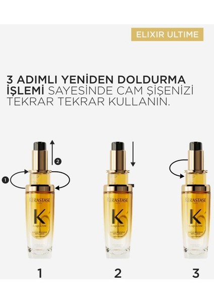 Elixir Ultime Saç Bakım Yağı Refill 75 ml