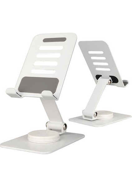 Ms-13 Dönebilen Başlıklı Tablet Standı, Beyaz