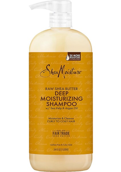 Shea Moisture Ham Shea Yağı Derin Nemlendirici Şampuan 1lt