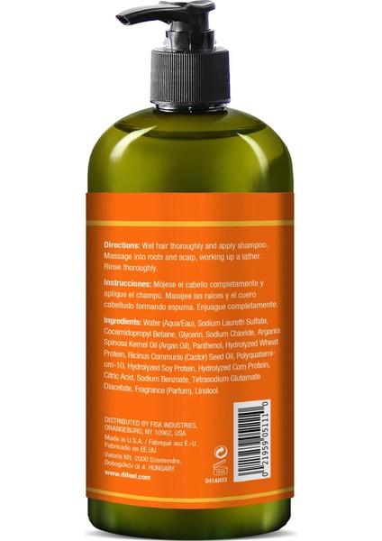 Argan Yağlı Nemlendirici Şampuan 1lt