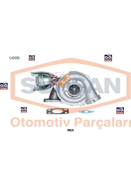 Turbo Komple U006 P206 P307 P406 1.6hdı Focus 1.6 Tdcı 16V 110PS 3M5Q6K682AK 0375.J6 Gold