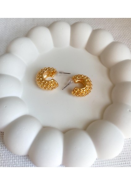 Kadın Küpe Tombul Tırtık Küpe