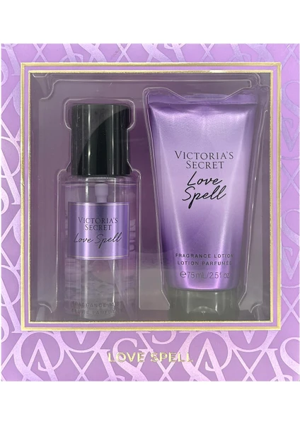 Victoria's Secret Love Spell Vücut Spreyi ve Losyonu İkili Hediye Seti