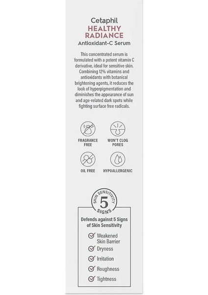 Cetaphil Healthy Radiance Antioxidant-C Serum 30ML