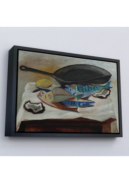 Çerçeveli Picasso-Balık ve Kızartma Tavası TABLO-7102