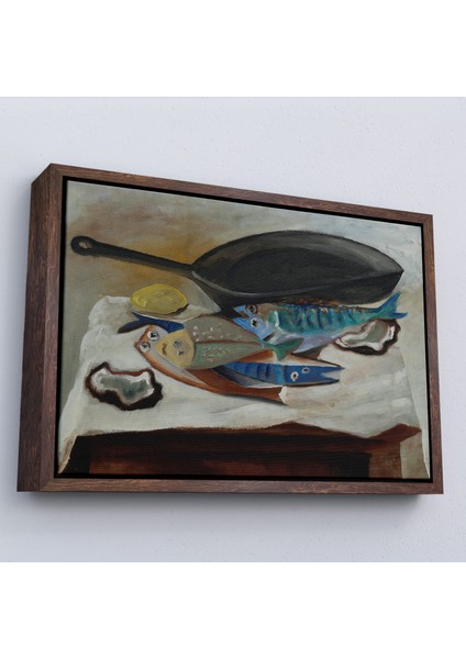 Çerçeveli Picasso-Balık ve Kızartma Tavası TABLO-7102