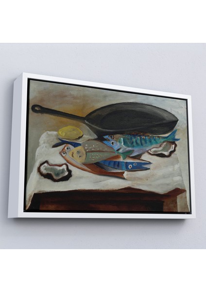 Çerçeveli Picasso-Balık ve Kızartma Tavası TABLO-7102