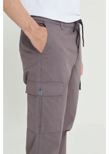 Comfort Fit Rahat Kesim Pamuklu Esnek Yan Cepli Kargo Pantolon fırsatları