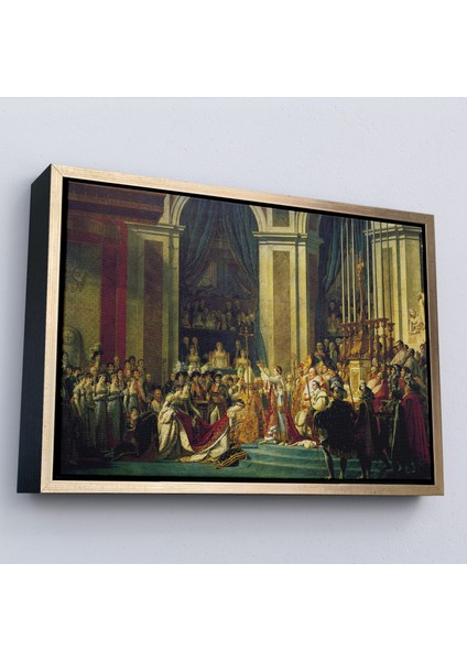 Çerçeveli Jacques-Louis David - Napolyon'un Taç Giyme Töreni TABLO-7082
