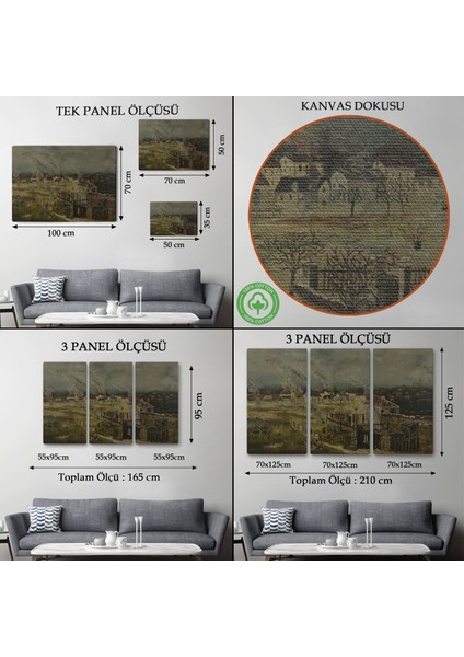 Çerçeveli Henri Rousseau - Champigny Savaşı TABLOSU-7054 modelleri