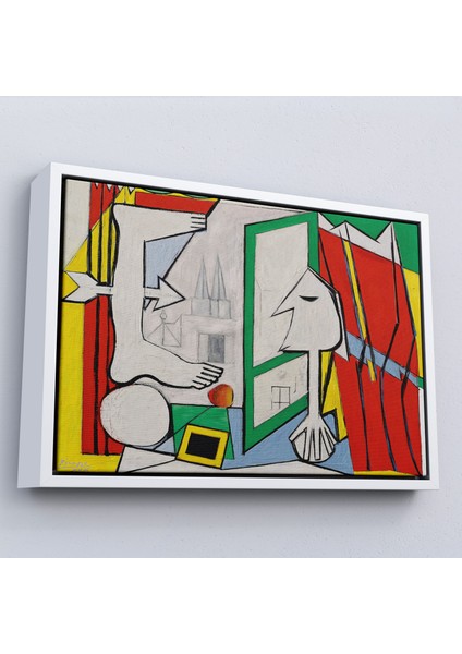 Çerçeveli Pablo Picasso - Açık Pencere Tablo - La Fenetre OUVERTE-7091