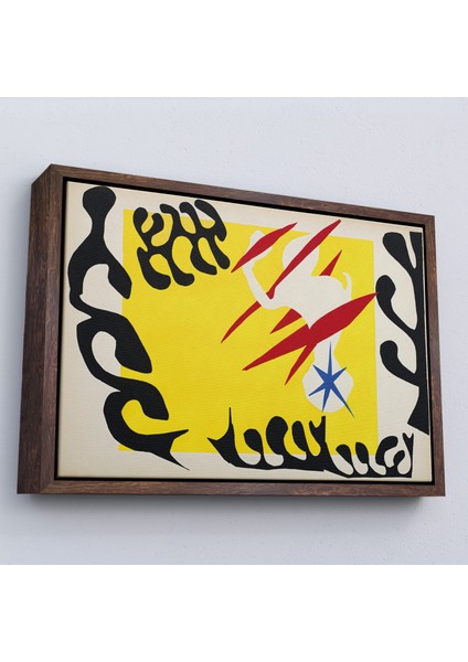Çerçeveli Henri Matisse- Caz'dan Beyaz Filin Kabusu TABLO-7079