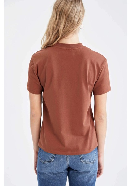 Giyim Odam Bisiklet Yaka Kısa Kollu Tişört modelleri