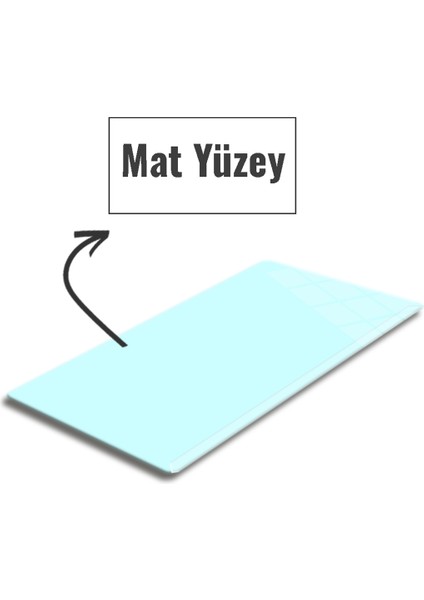 Cam Mouse Pad | Cam Masa Matı | Satina Cam | Large | 40CM x 80CM