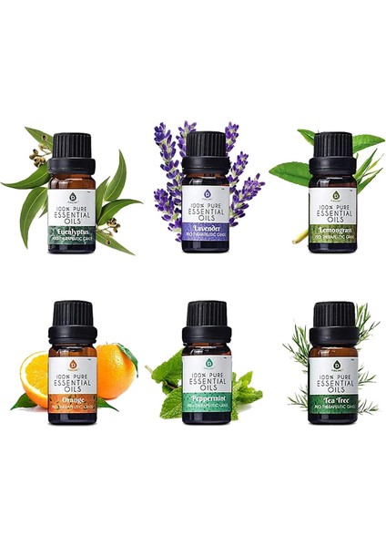 Aromathrapy Essential Oils 6x10ml